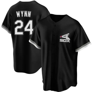 Replica Men's Early Wynn Chicago White Sox Spring Training Jersey - Black